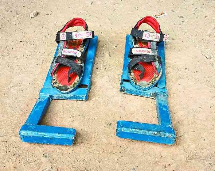  कबाड़ का कमाल, पोल में चढऩे लगाई देसी जुगत