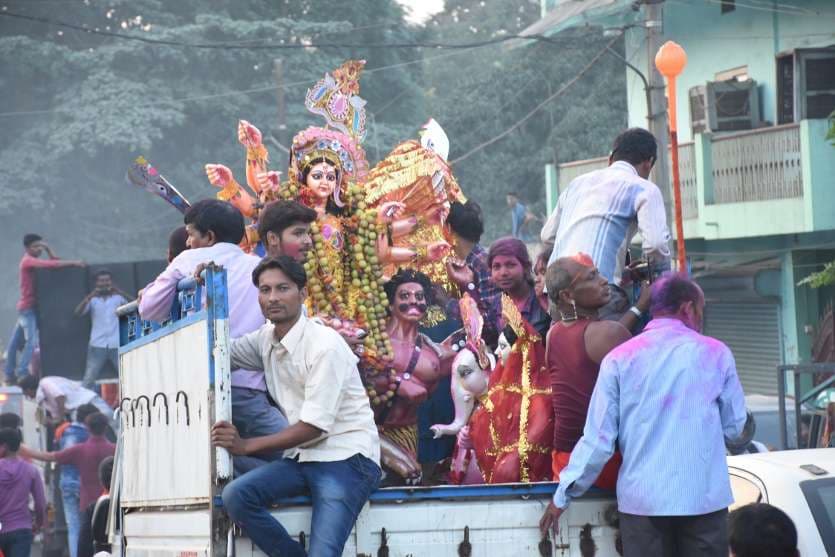 नवमी तिथि को हवन कन्या भोज के साथ नवरात्र का समापन हुआ।