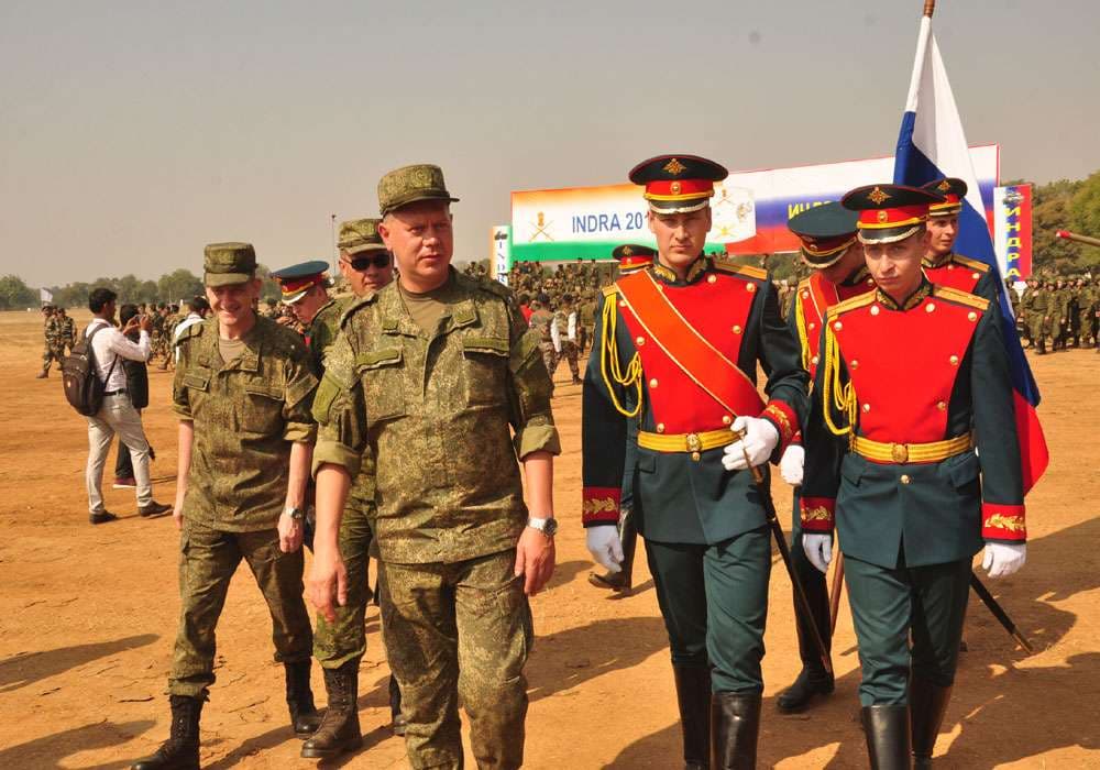 see photos- indian and russian army joint practice in babina jhansi