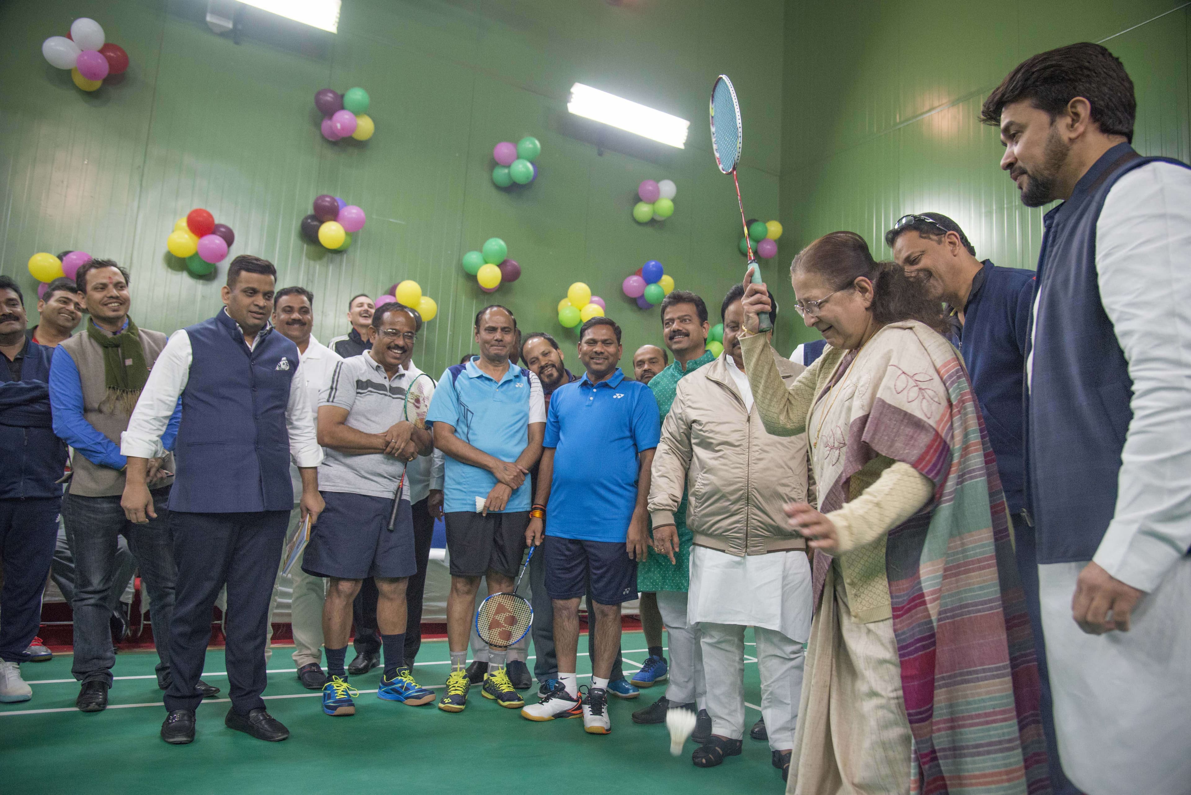 Sumitra Mahajan inaugurating 