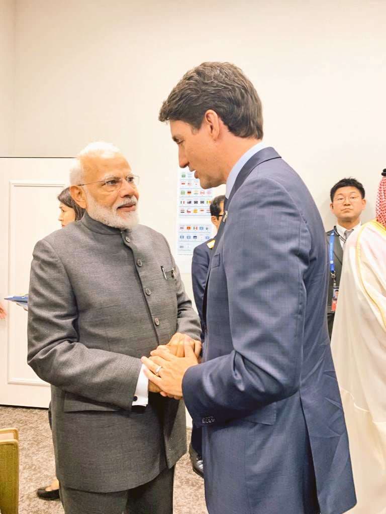 PM Modi meets Justin Trudeau