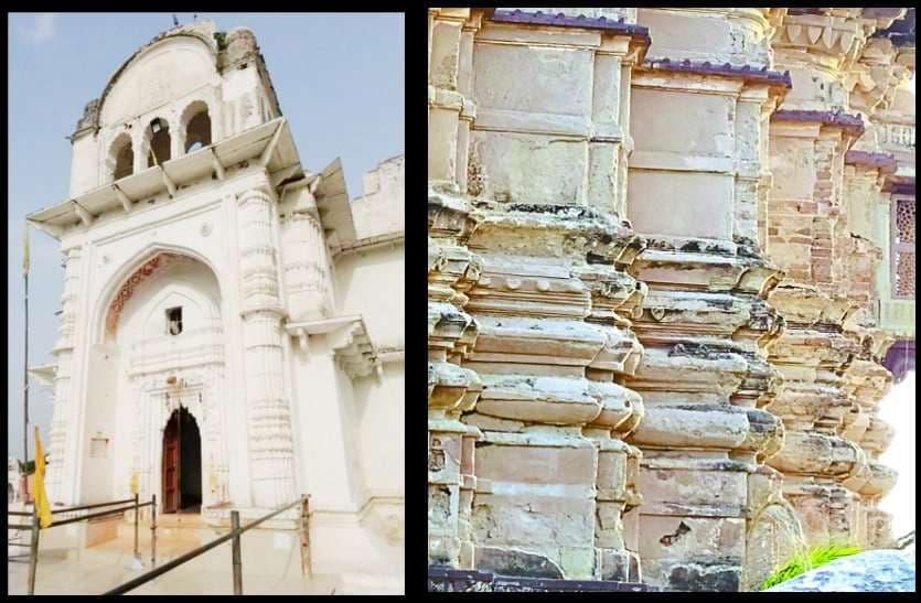 dhumeshwar temple of bhitarwar in shabby condition