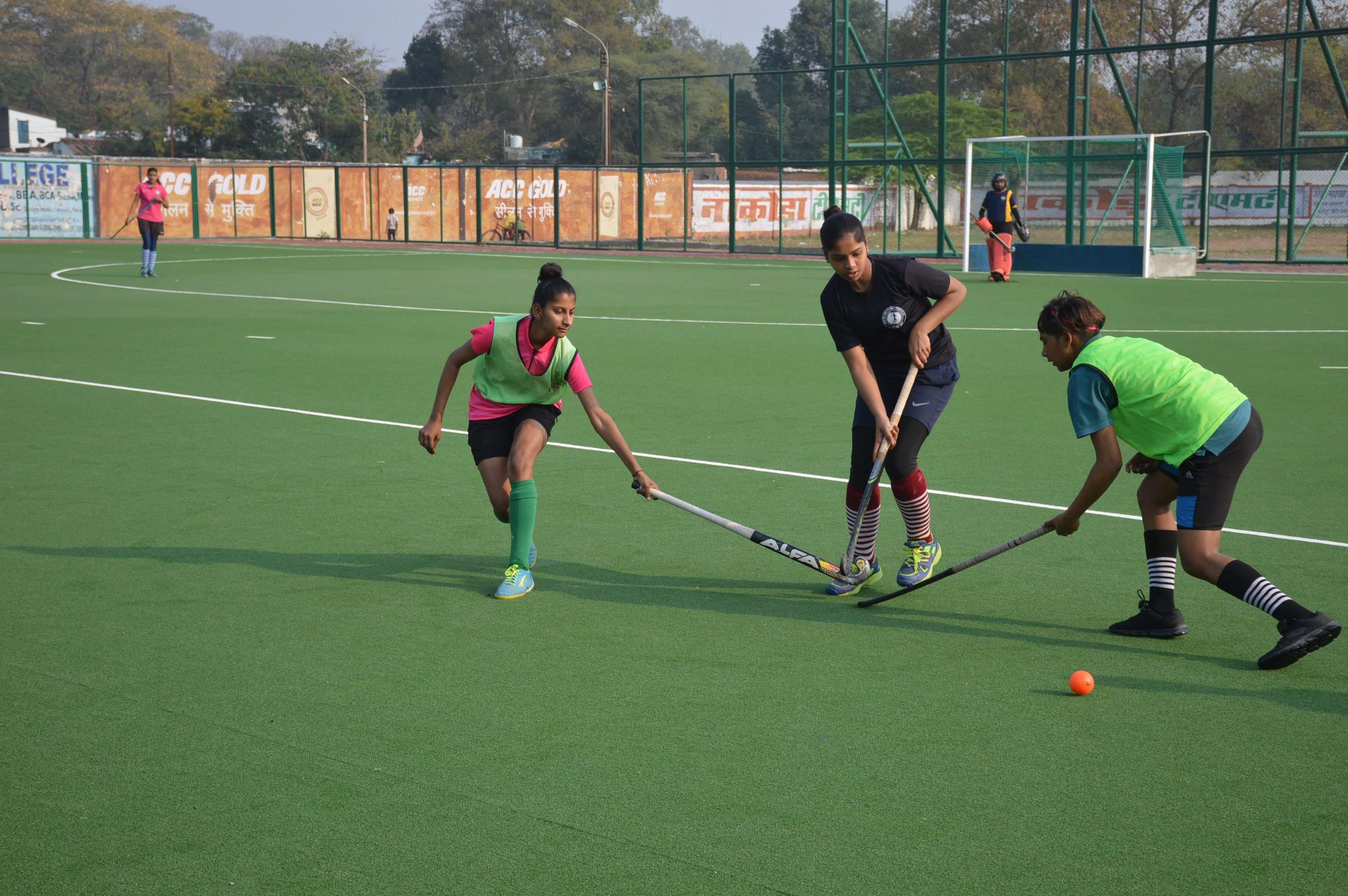 Hockey players showed their skills on Estoturf