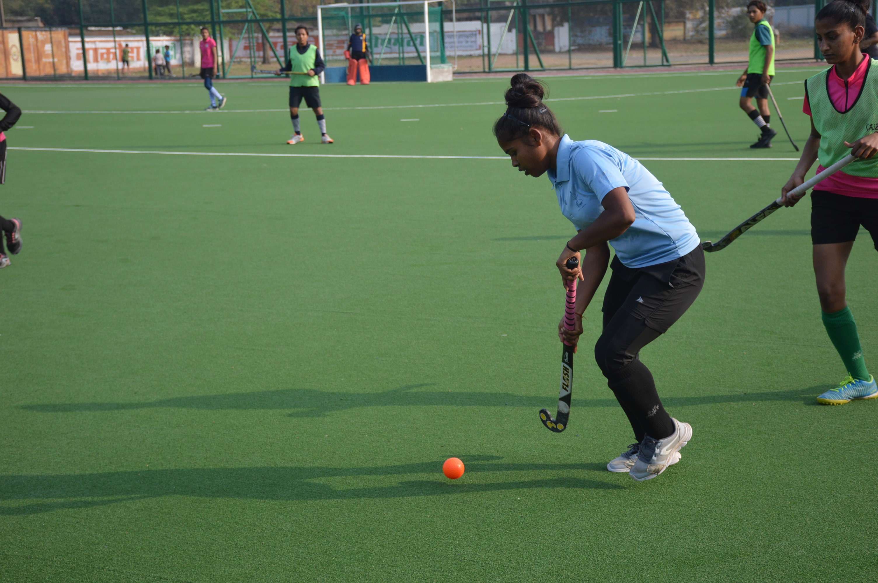 Hockey players showed their skills on Estoturf