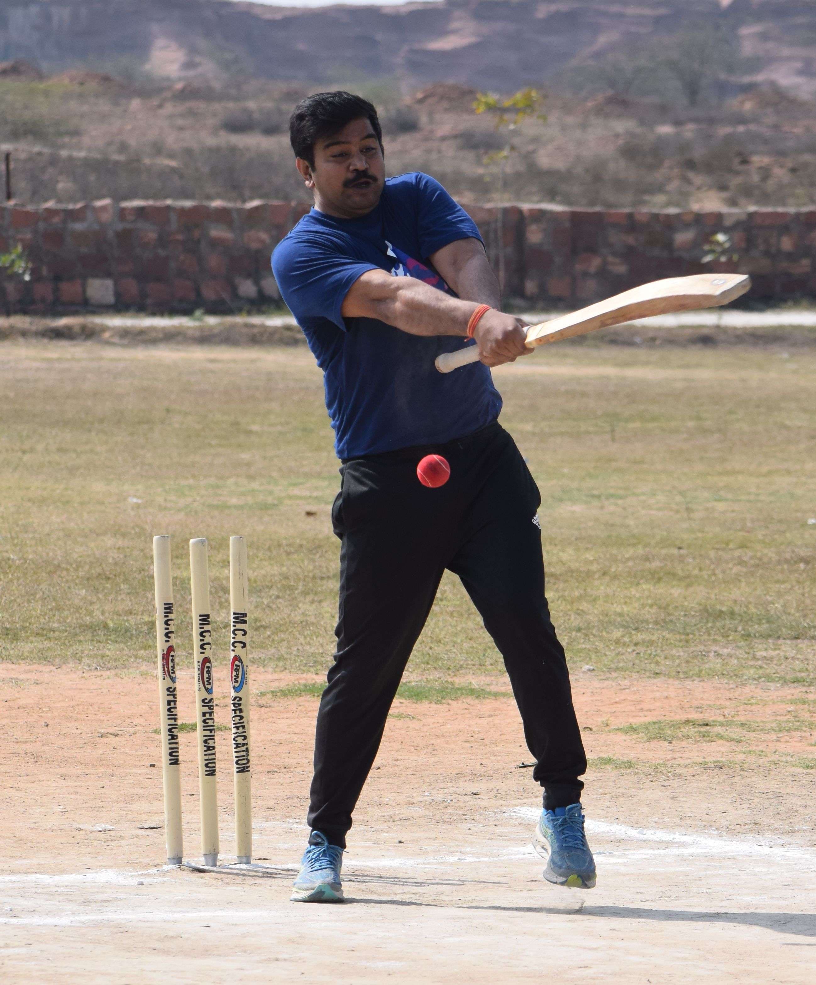 How the Collector thrashed the bowlers of Journalist XI in a friendly match...see pictures