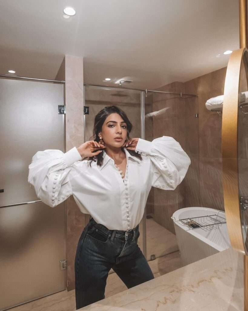 Samantha Ruth Prabhu Bathroom Pics 