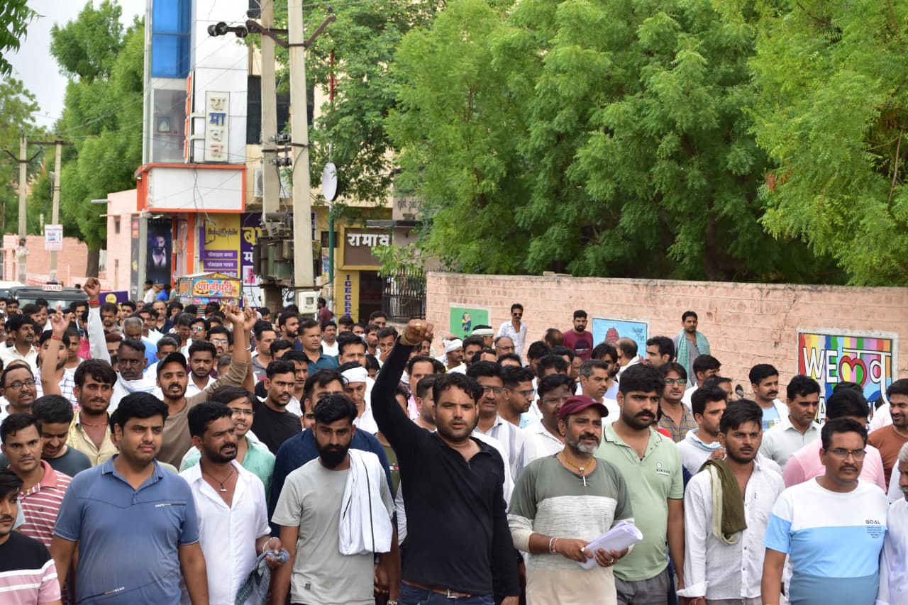 Naveen died of injuries in the attack, people demonstrated in front of the Superintendent of Police office