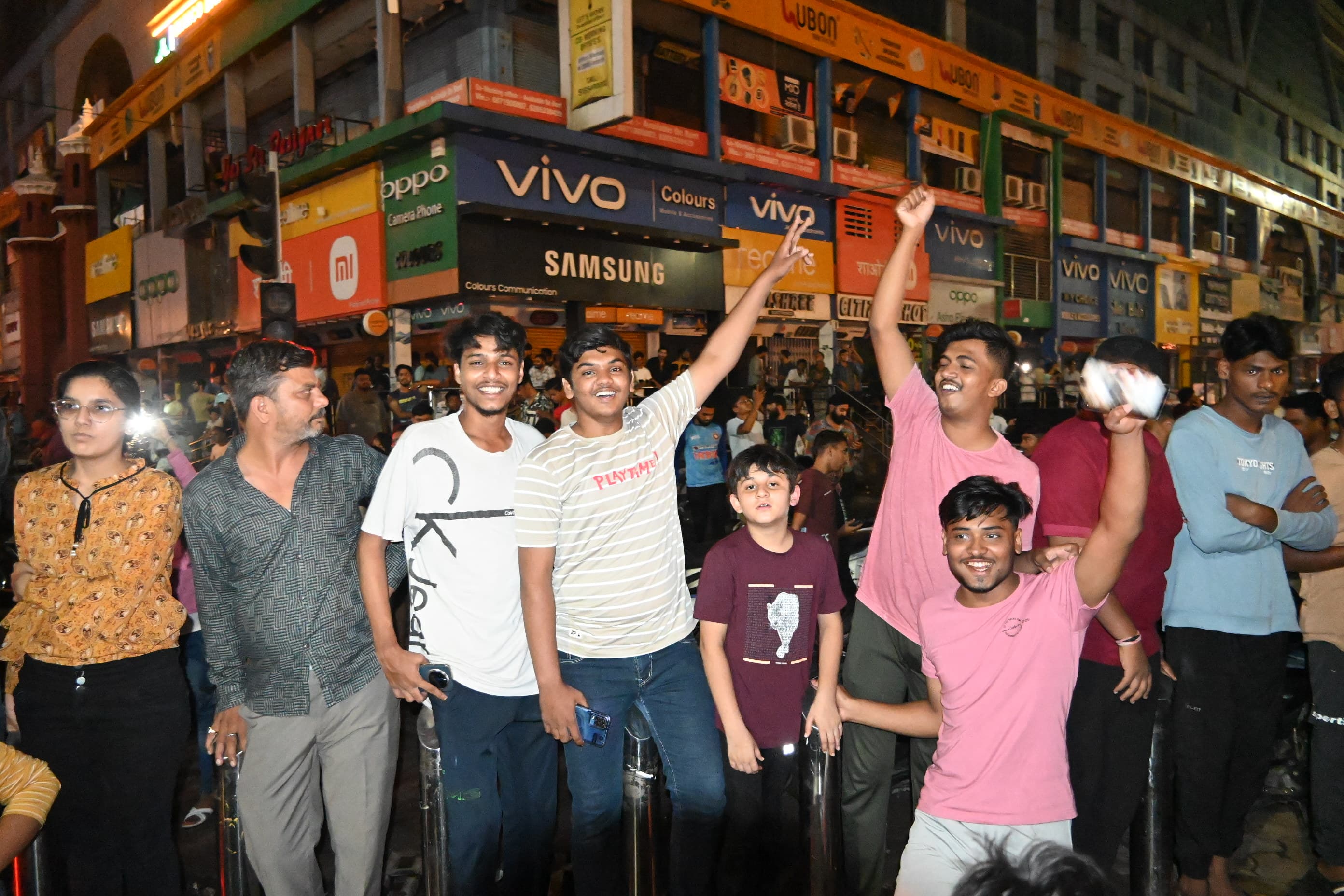 क्रिकेट टी-20 ​विश्व कप फाइनल में भारत की जीत के बाद राजधानी में जश्न
