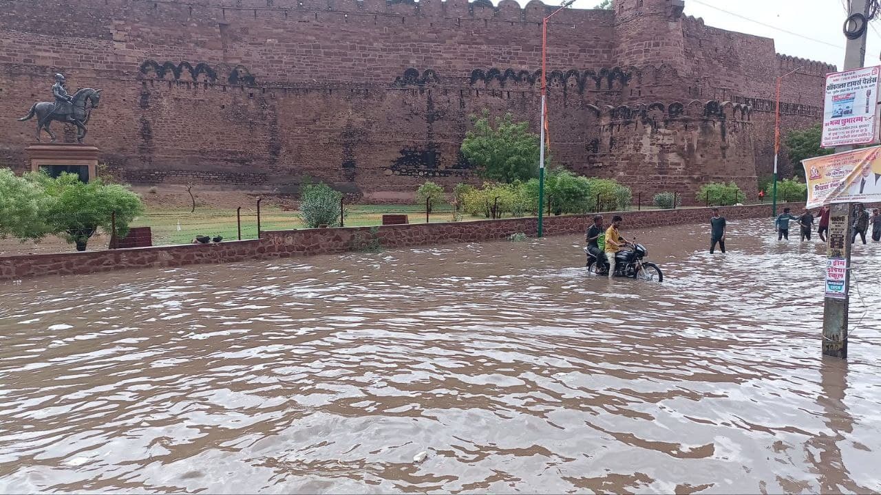 2 inches of heavy rain in Nagaur, temperature dropped by 5 degrees
