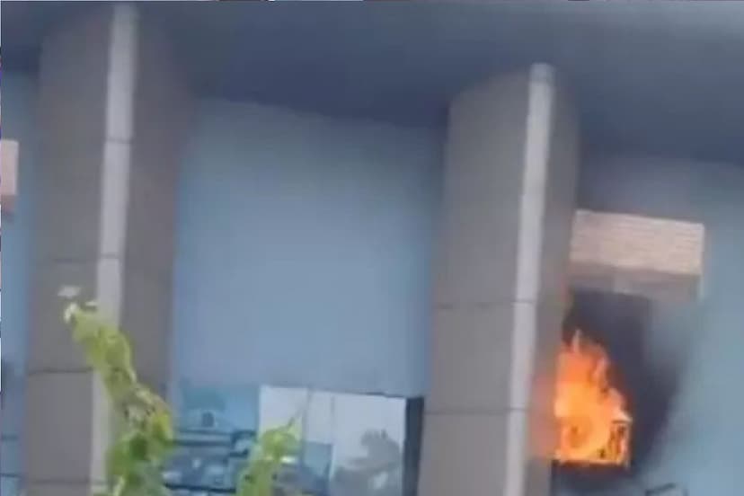 Fire Accident In Railway Station