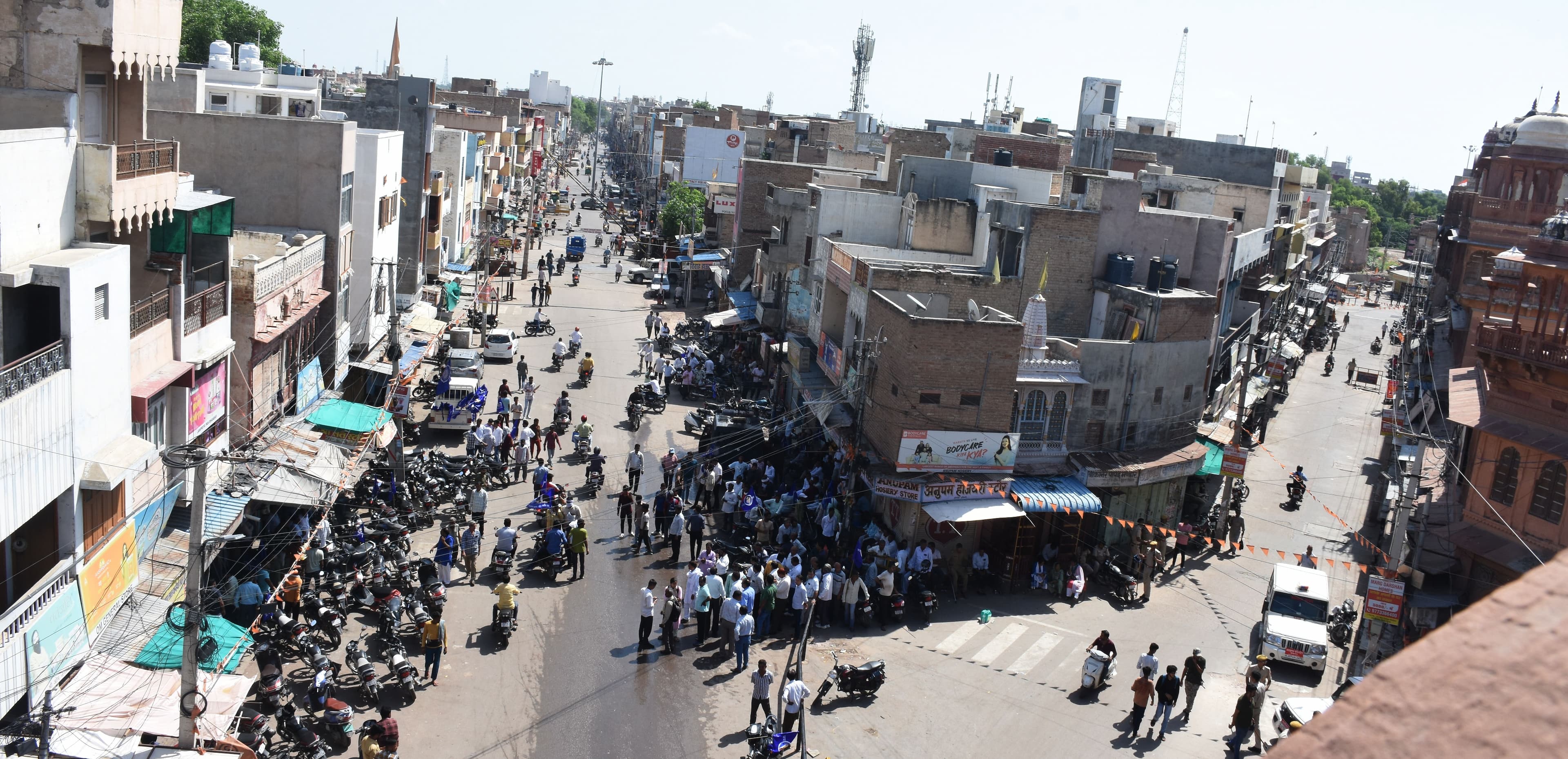 Bharat bandh over reservation in Bikaner