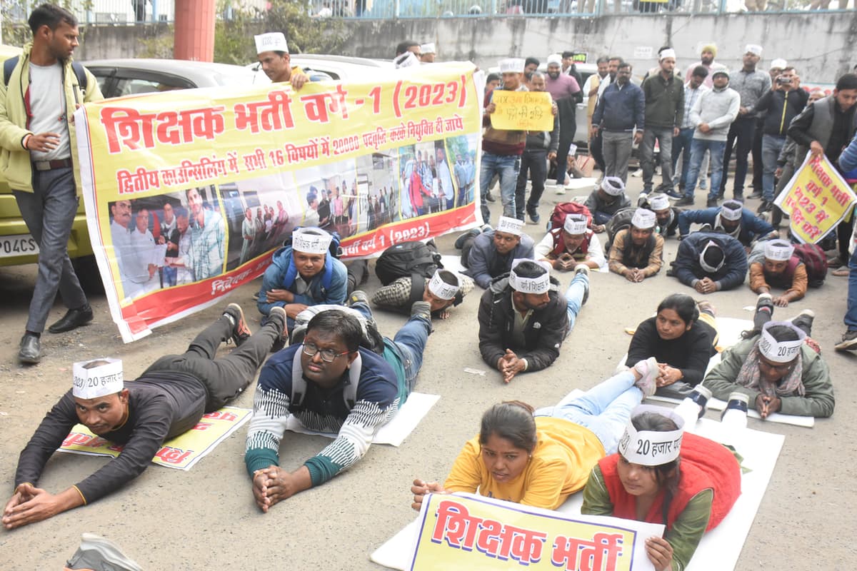 Waiting Teacher Protest
