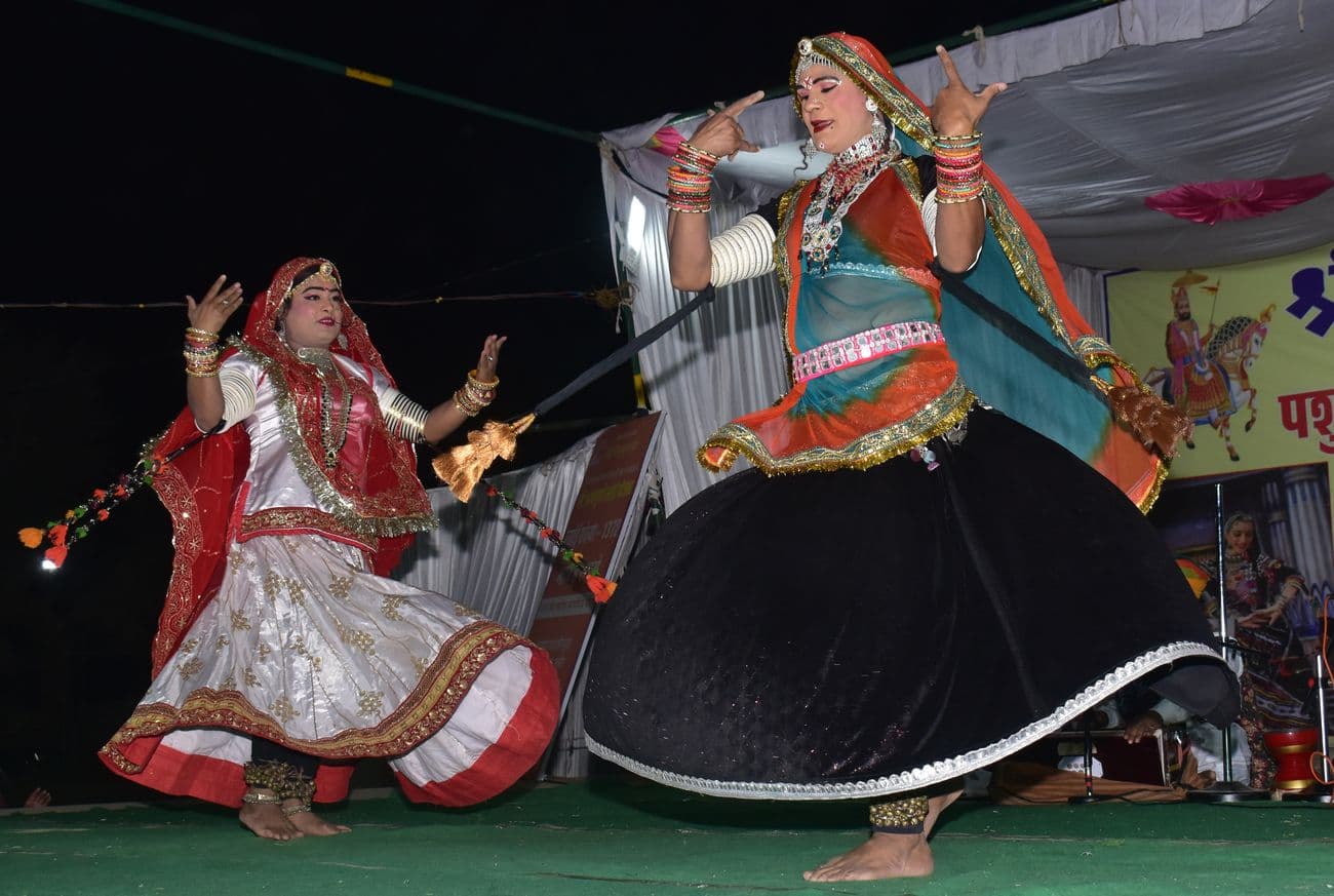 Cultural evening at Animal Fair by Animal Husbandry Department
The audience was mesmerized by the presentation of 'Kesariya Balam Avoni, Padharo Haare Desh...'