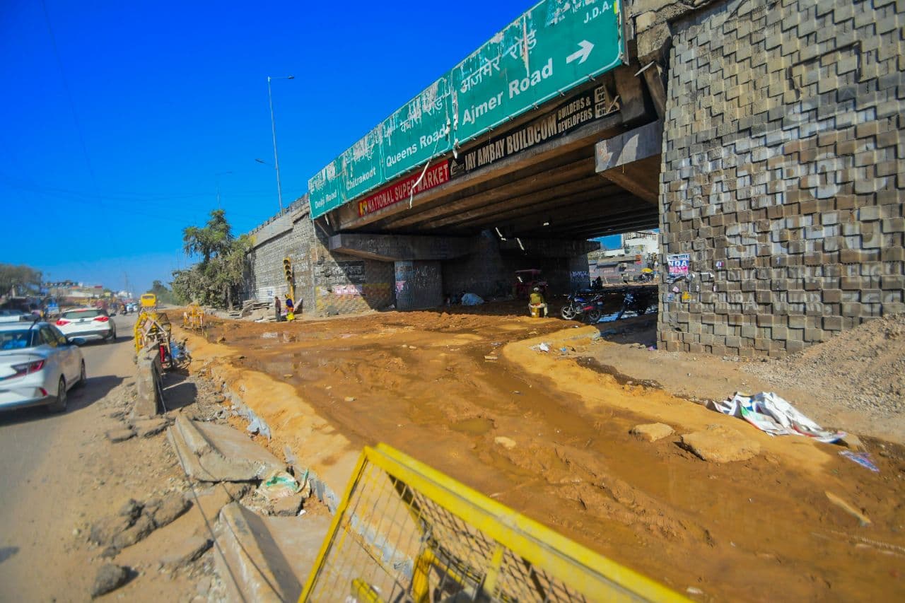 Gandhi path underpass closed for maintenance 