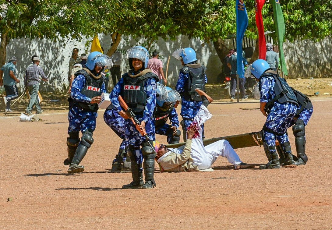 Reserve police line 