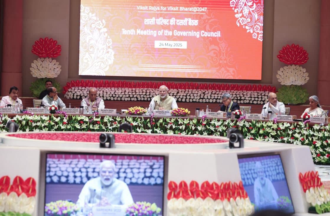 नई दिल्ली में आयोजित नीति आयोग की शासी परिषद् की दसवीं बैठक में CM साय हुए शामिल, देखें Photo..